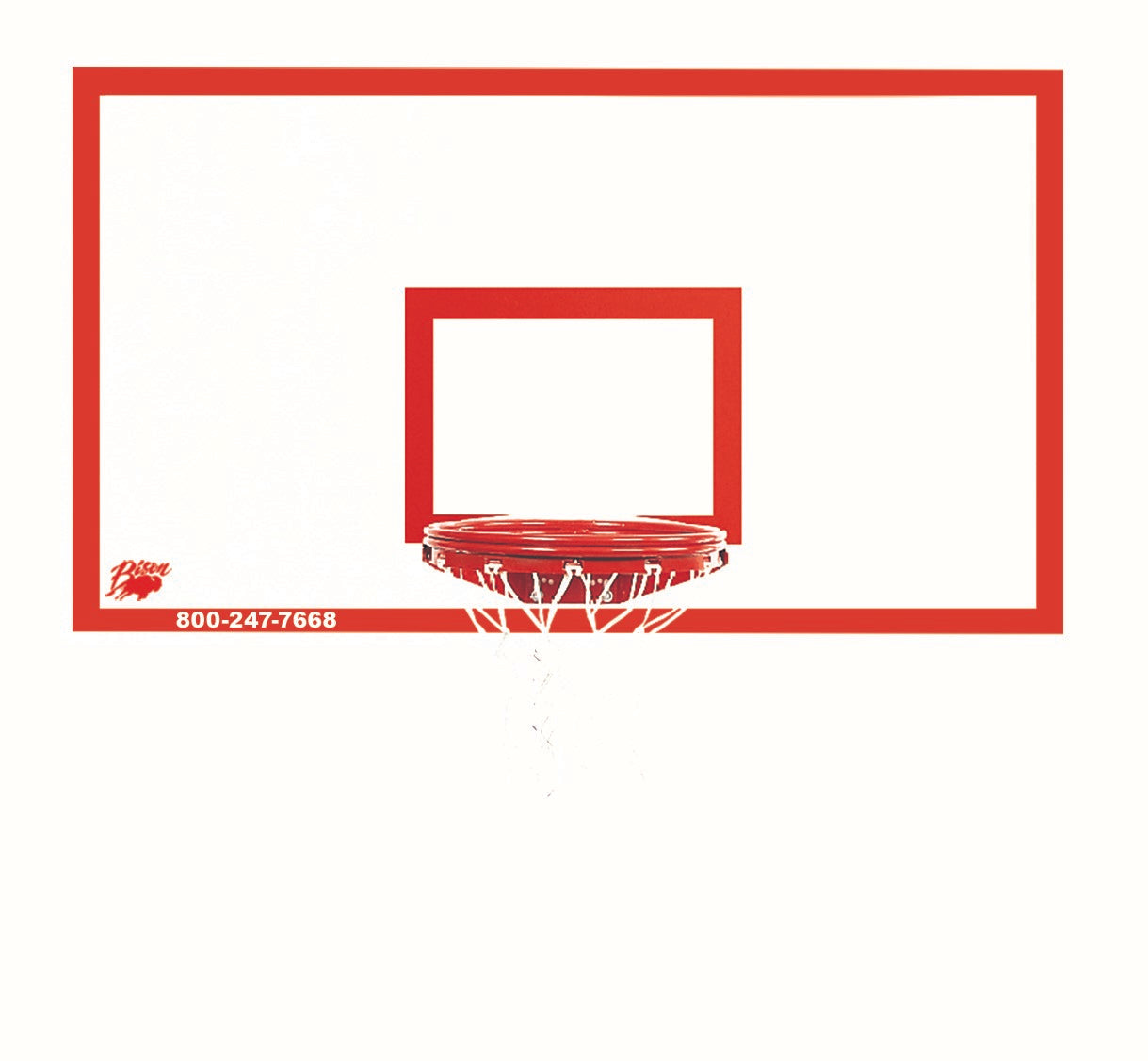 42" x 72" Rectangular Steel Backboard