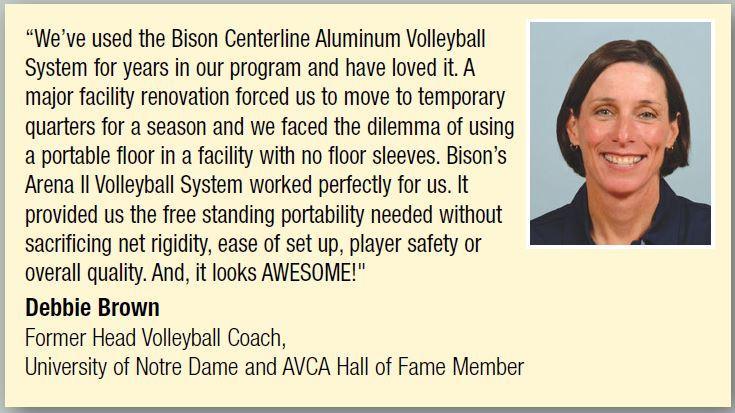 Arena II Freestanding Portable Double Court System - bisoninc