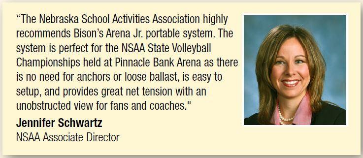Arena JR Freestanding Portable Double Court System - bisoninc