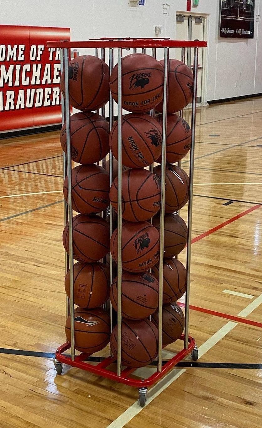 SpaceSaver Lockable Vertical Ball Carts - bisoninc
