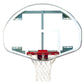 39" x 54" Extended Life Competition Fan-Shaped Glass Backboard - bisoninc