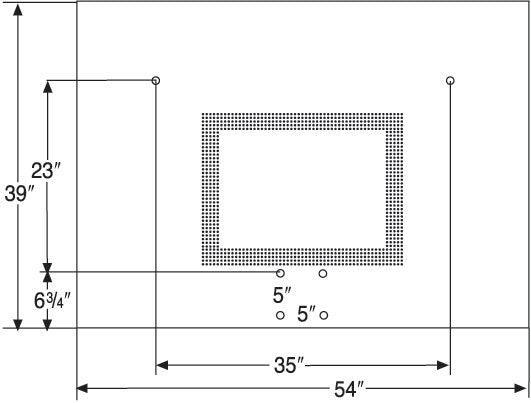 39" x 54" Perpetual Steel Playground Backboard - bisoninc