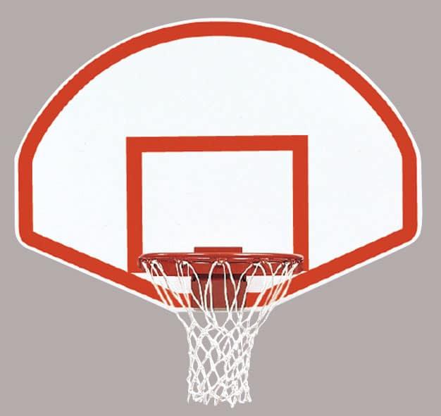 39" x 54" Dura Steel Fan-Shaped Playground Backboard