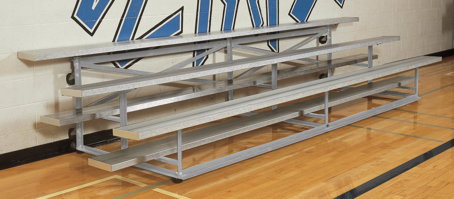 All Aluminum Easy Store Indoor Bleachers - bisoninc