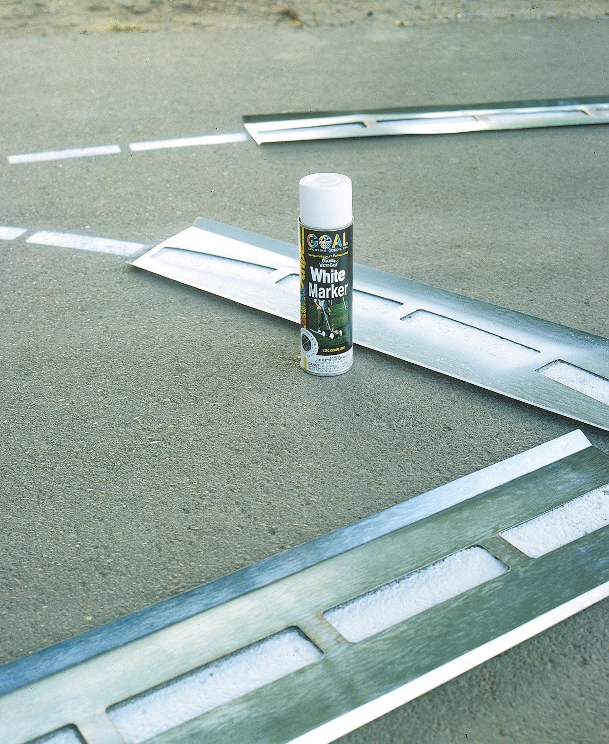 Reusable Steel Basketball Court Stencil with 3-Point Line - bisoninc