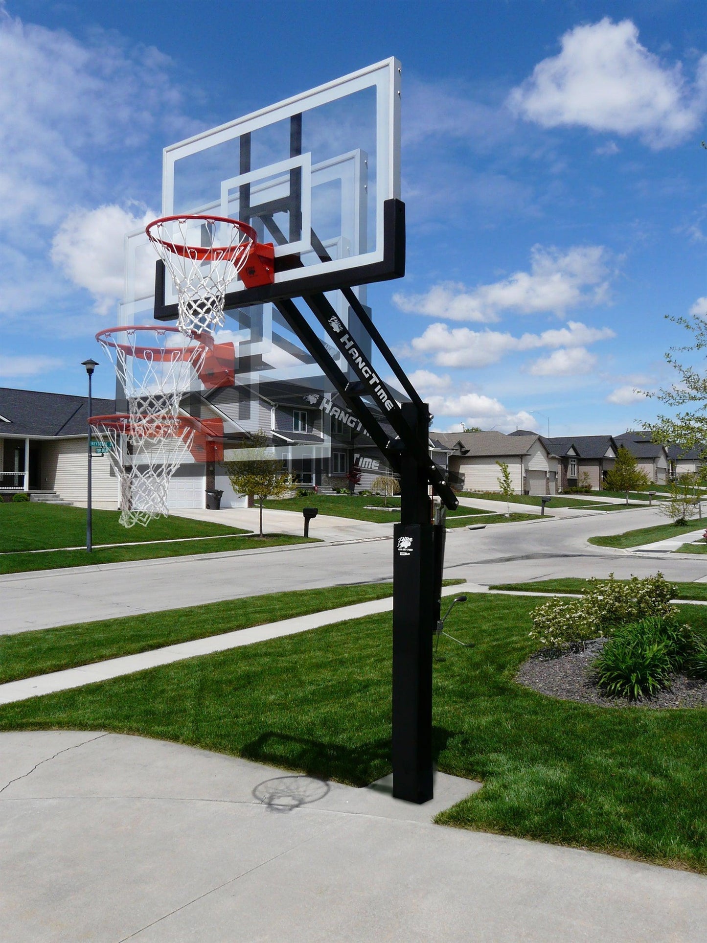 HangTime 6" Adjustable Height Basketball Systems - bisoninc