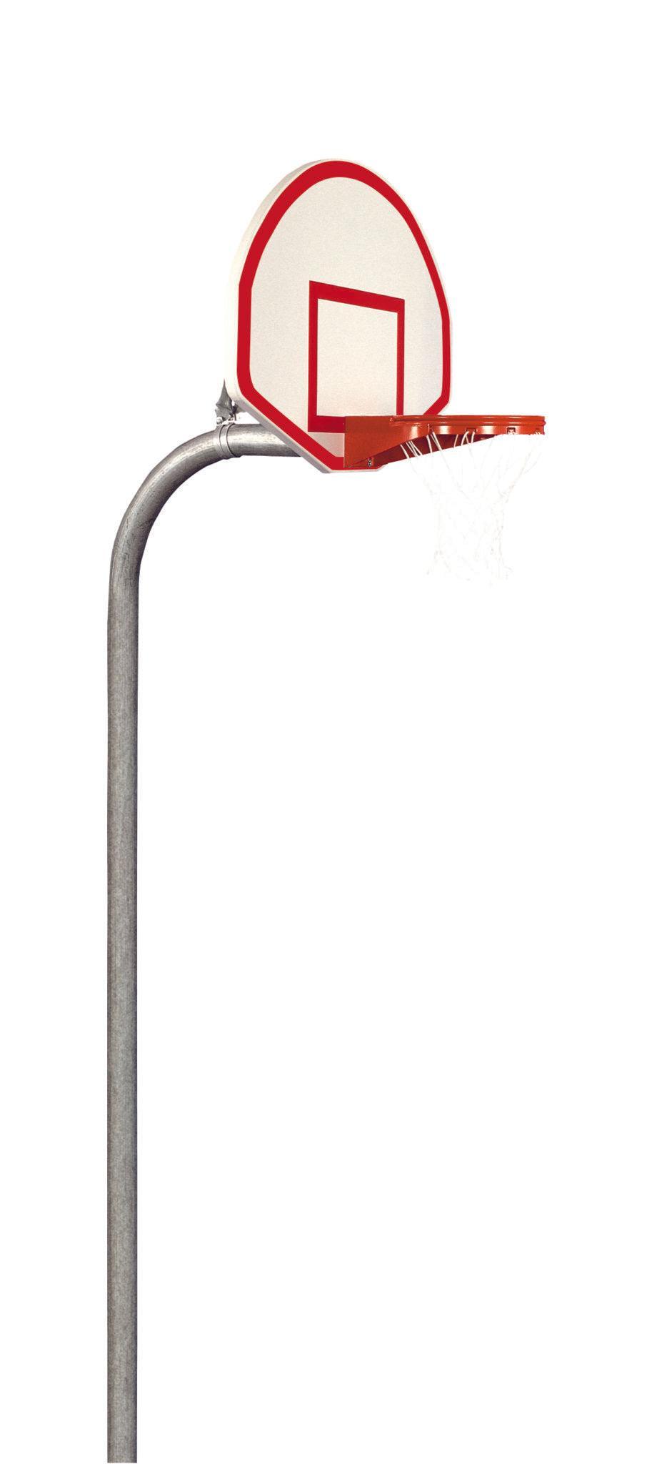 4-1/2" Heavy Duty Steel Fan Playground Basketball System - bisoninc