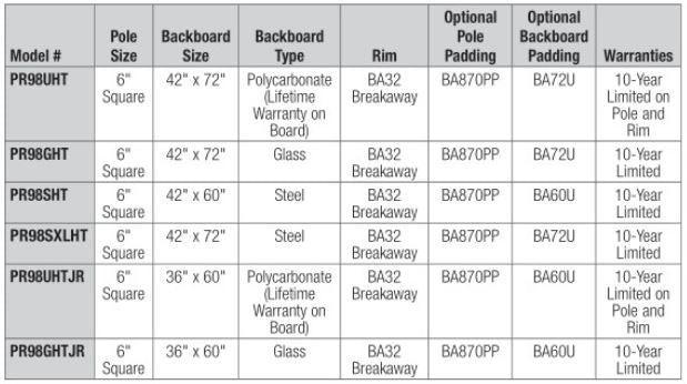 Ultimate HangTime Clear 6" Adjustable Systems - bisoninc