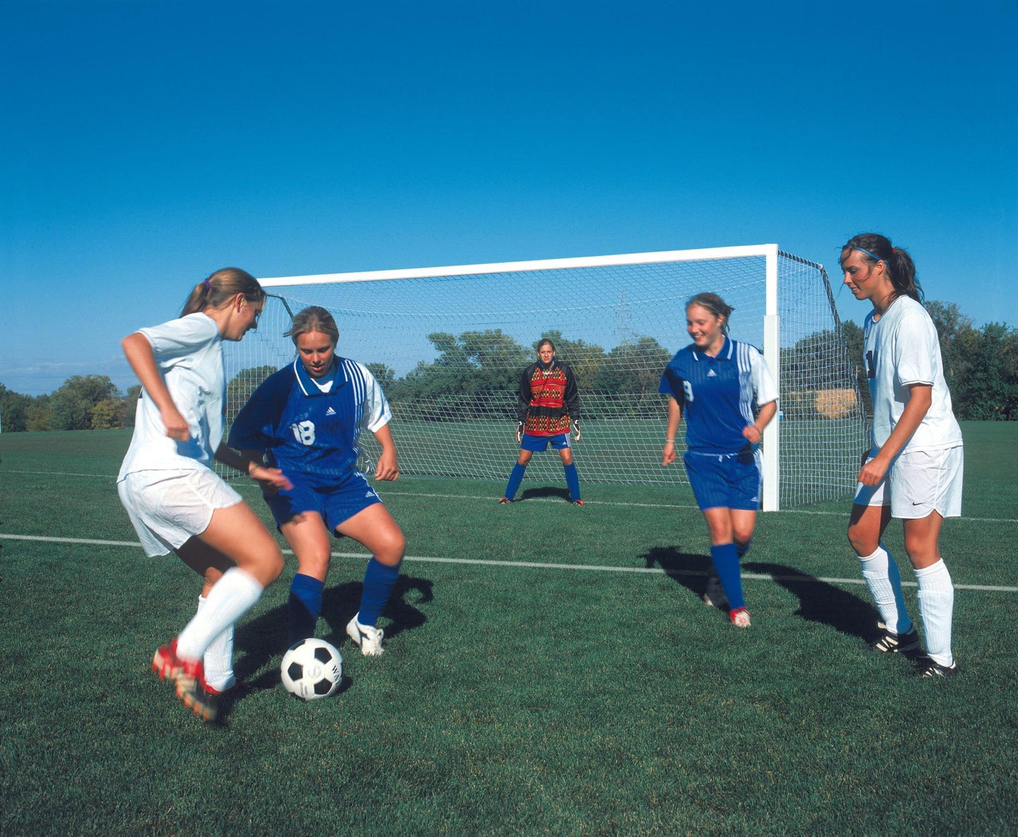 4" Square ShootOut Value Soccer Goal Packages - bisoninc