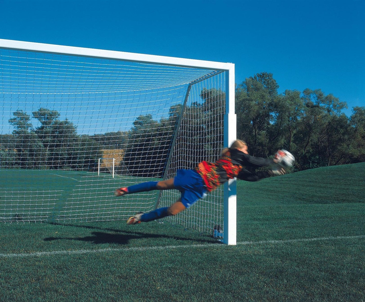 All Aluminum No Tip Portable Soccer Goals (Official Size) - bisoninc