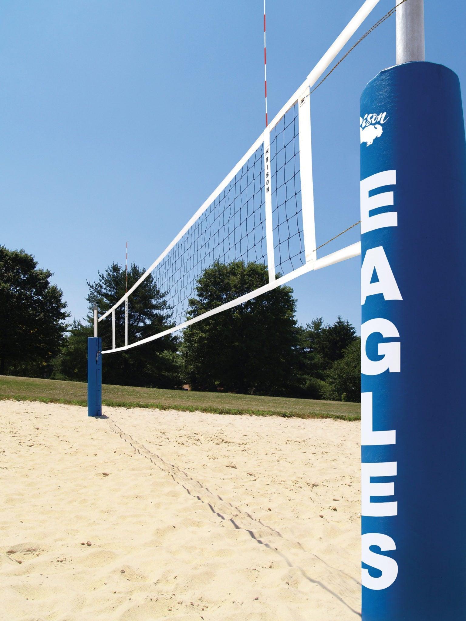 Centerline elite beach volleyball system without padding – bisoninc