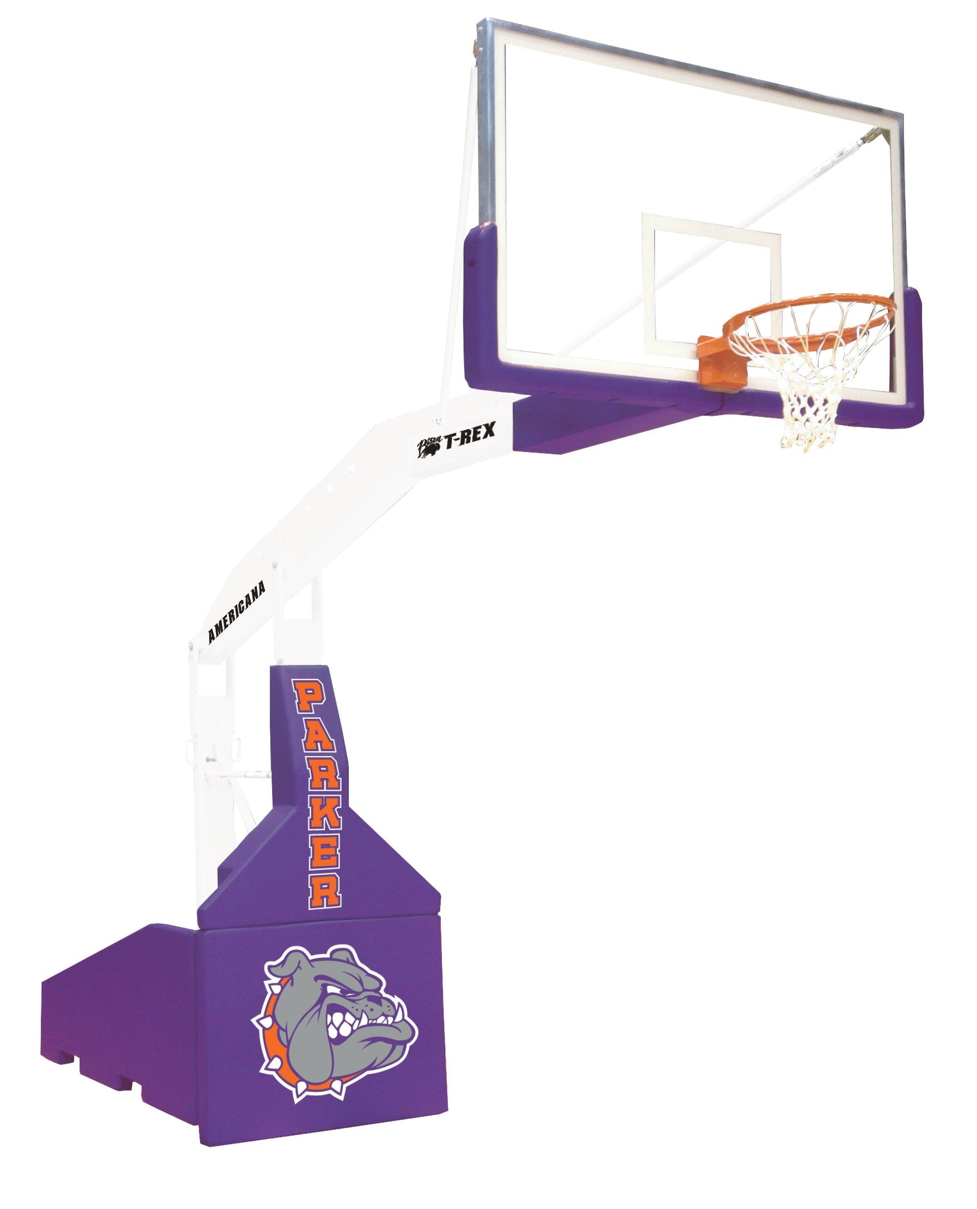 T-REX® Americana Automatic Portable Basketball System - bisoninc