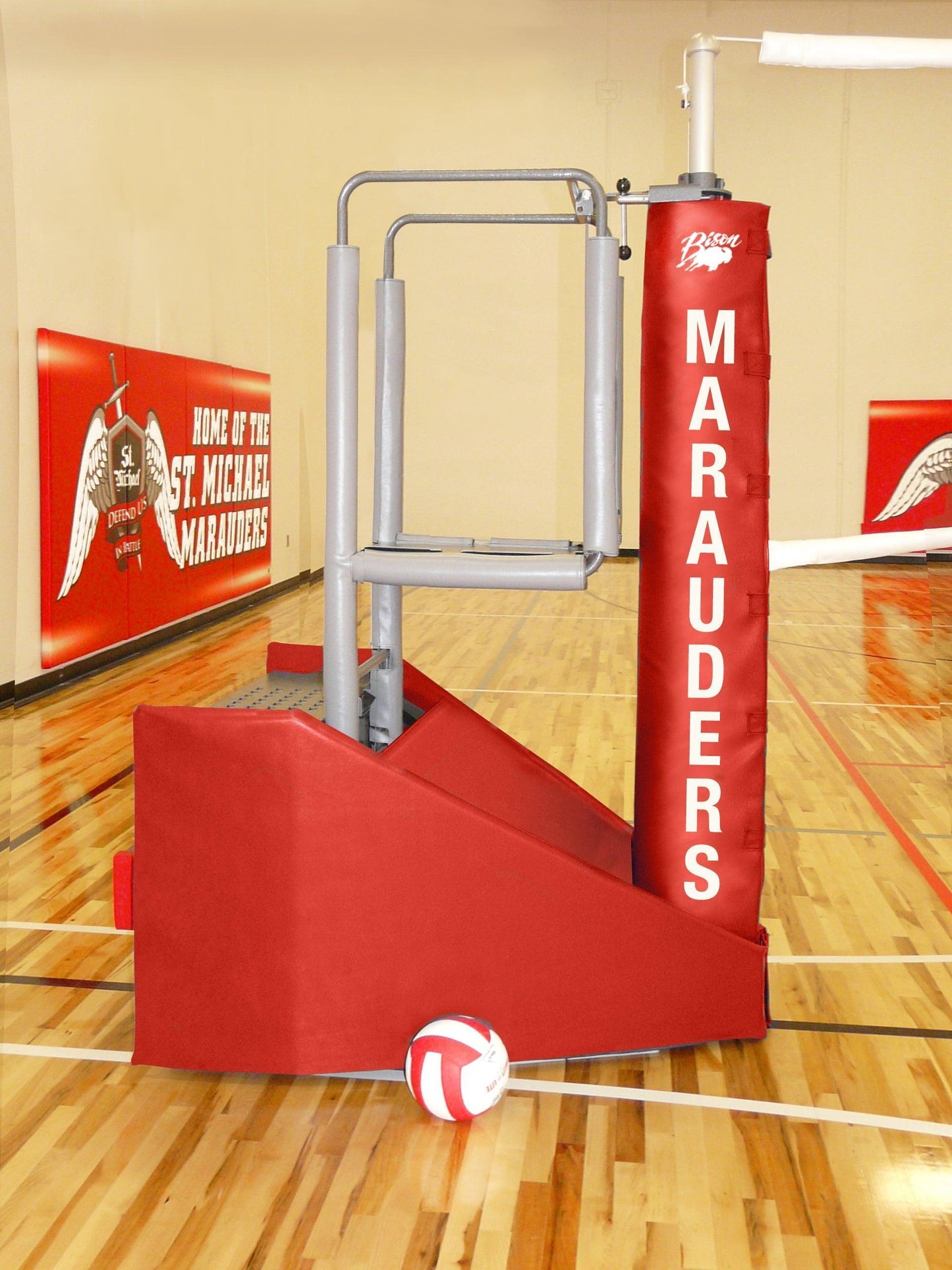 Arena JR Freestanding Portable Double Court System - bisoninc