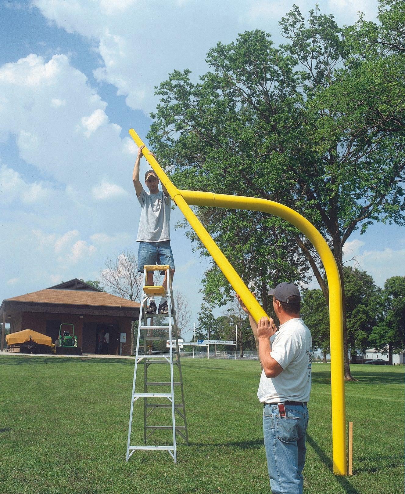 5-9/16" Gooseneck Football Goalposts - bisoninc