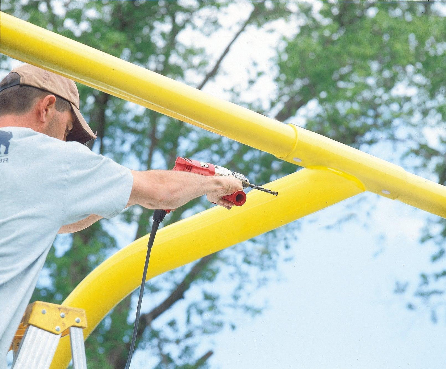 5-9/16" Gooseneck Football Goalposts - bisoninc