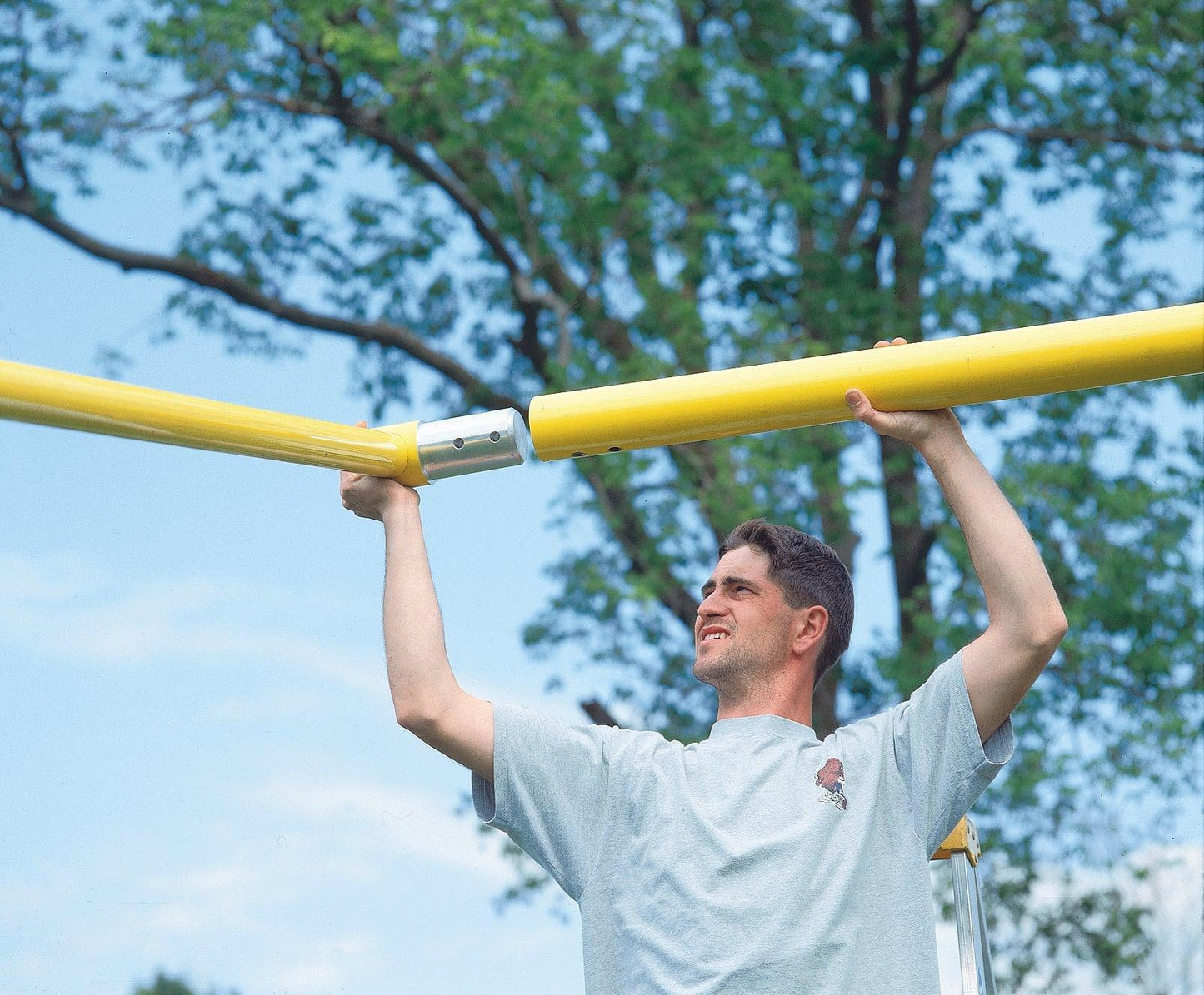 5-9/16" Gooseneck Football Goalposts - bisoninc