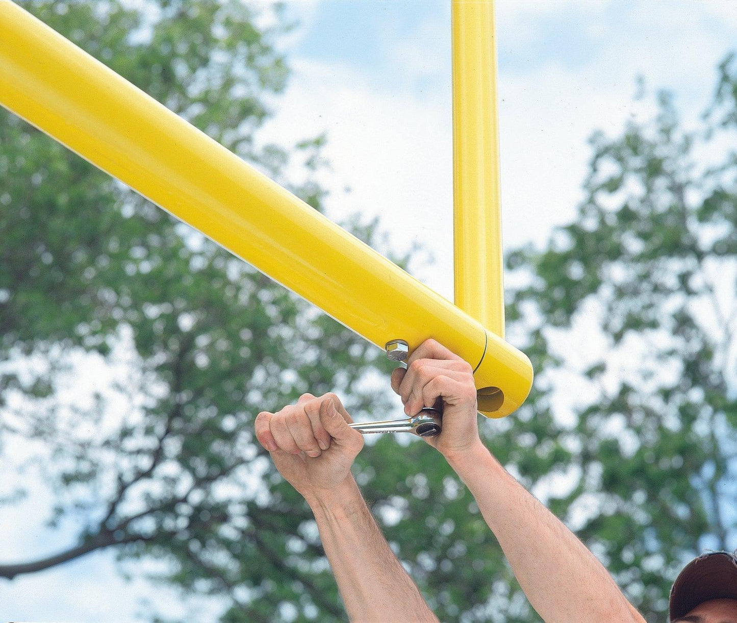 5-9/16" Gooseneck Football Goalposts - bisoninc