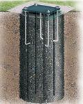 Smoked Four Seasons ZipCrank 5" Adjustable Basketball System - bisoninc
