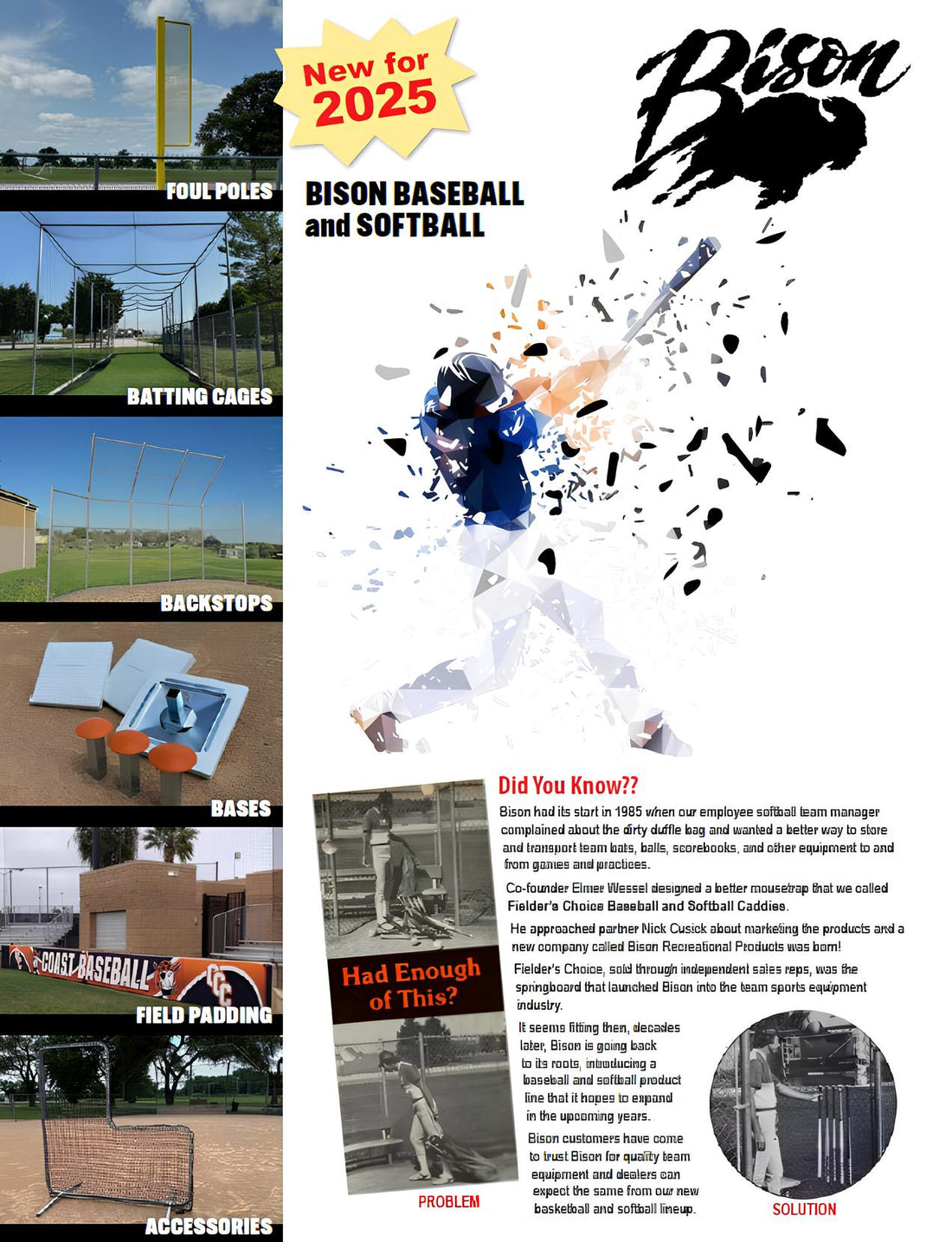 Regional Demand Drives Market Launch of Bison's Dedicated 2025 Baseball Catalog