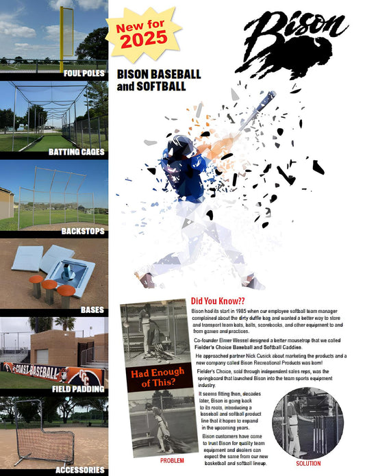 Regional Demand Drives Market Launch of Bison's Dedicated 2025 Baseball Catalog