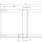 42" x 72" Rectangular Steel Backboard