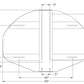 39" x 54" Dura Steel Fan-Shaped Playground Backboard