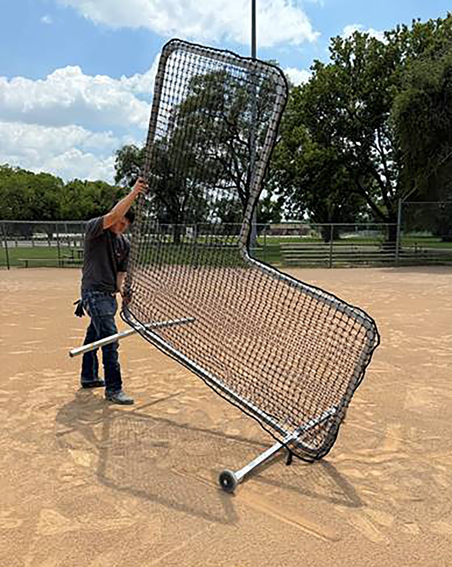 Wheel Kit for Pitcher’s Safety Screen