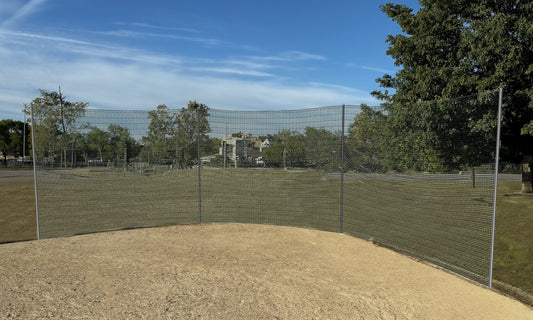 25’ Straight PE Mesh Backstop