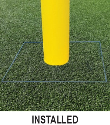 4-1/2" Gooseneck Football High School Goalposts