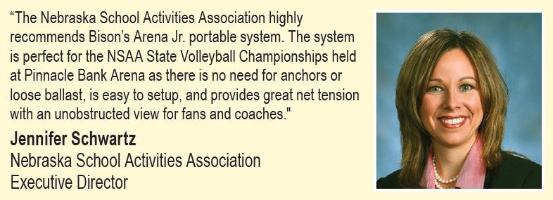 Arena JR Freestanding Portable Double Court System