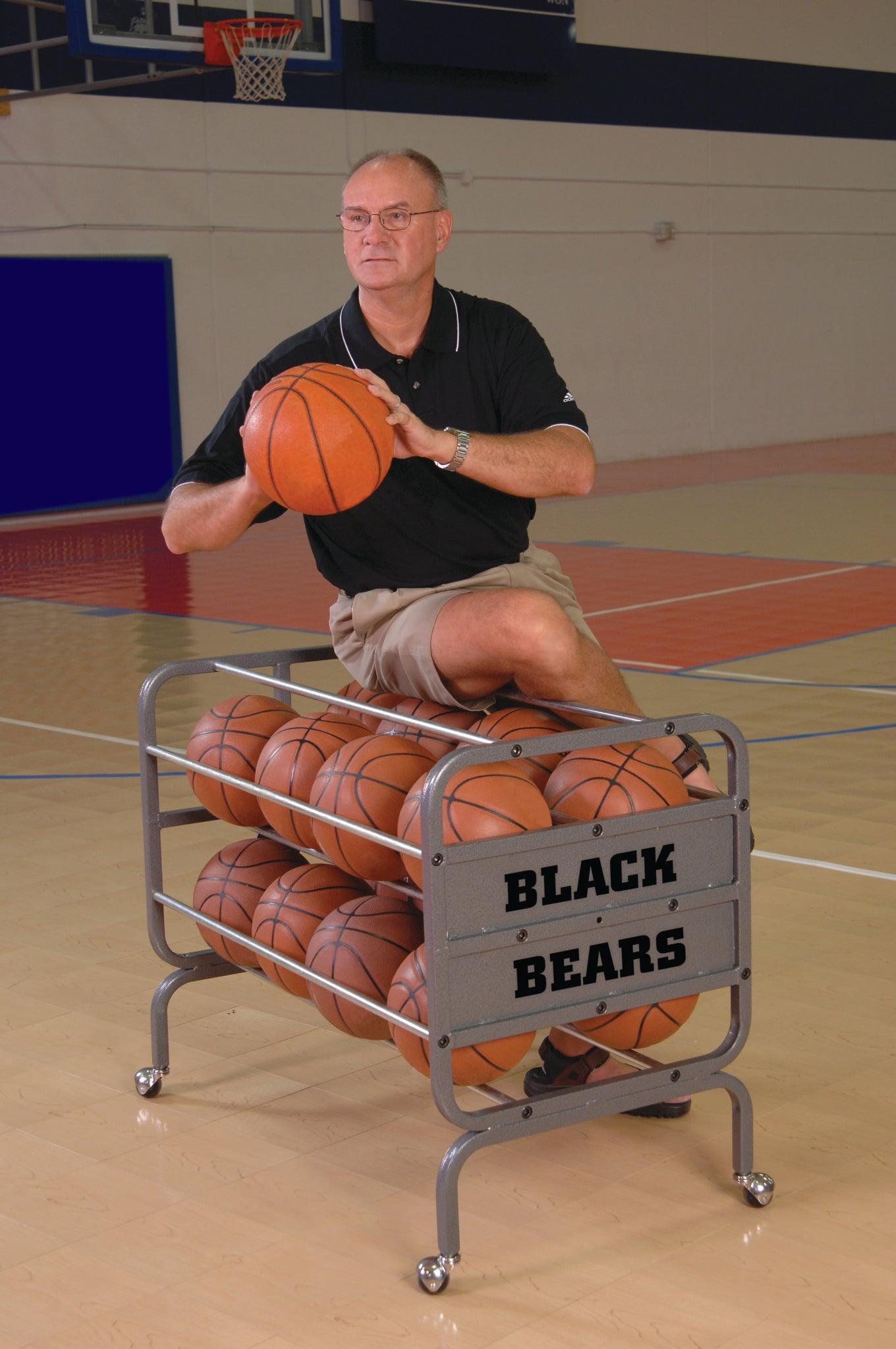 Heavy-Duty Lockable Ball Cart - bisoninc