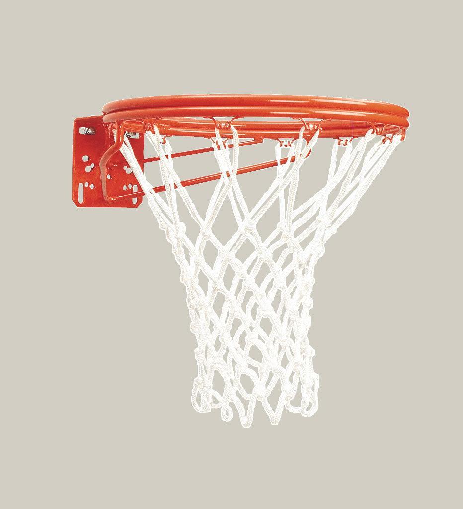 Front Mount Double-Rim Basketball Goal with No-Tie Netlocks