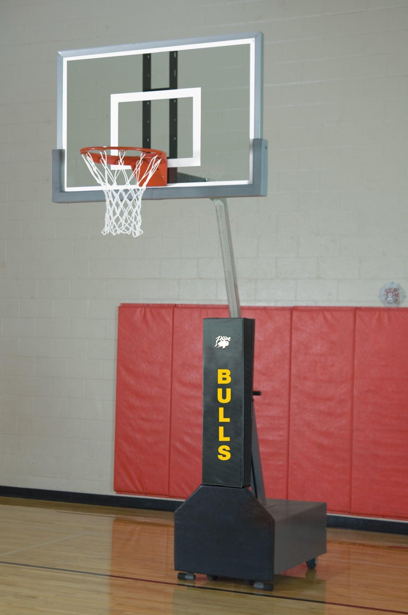 Club Court Super Glass Portable Adjustable Basketball System
