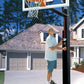 Lottery Pick ZipCrank 4" pole with 54" Backboard Adjustable Basketball System