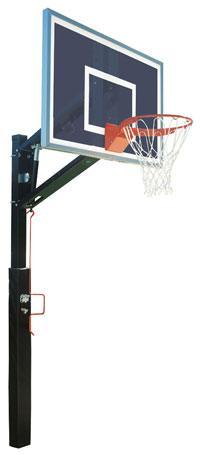 Smoked Lottery Pick ZipCrank 4" Adjustable Basketball System - bisoninc