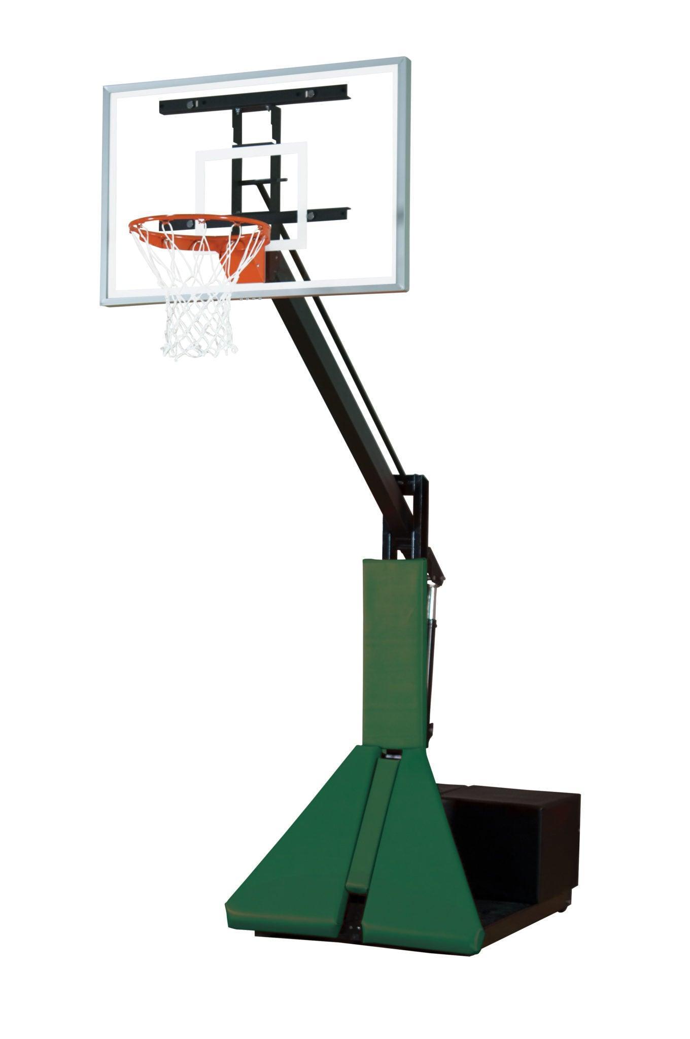 Acrylic Max Portable Adjustable Basketball System--4 Stock Padding Colors