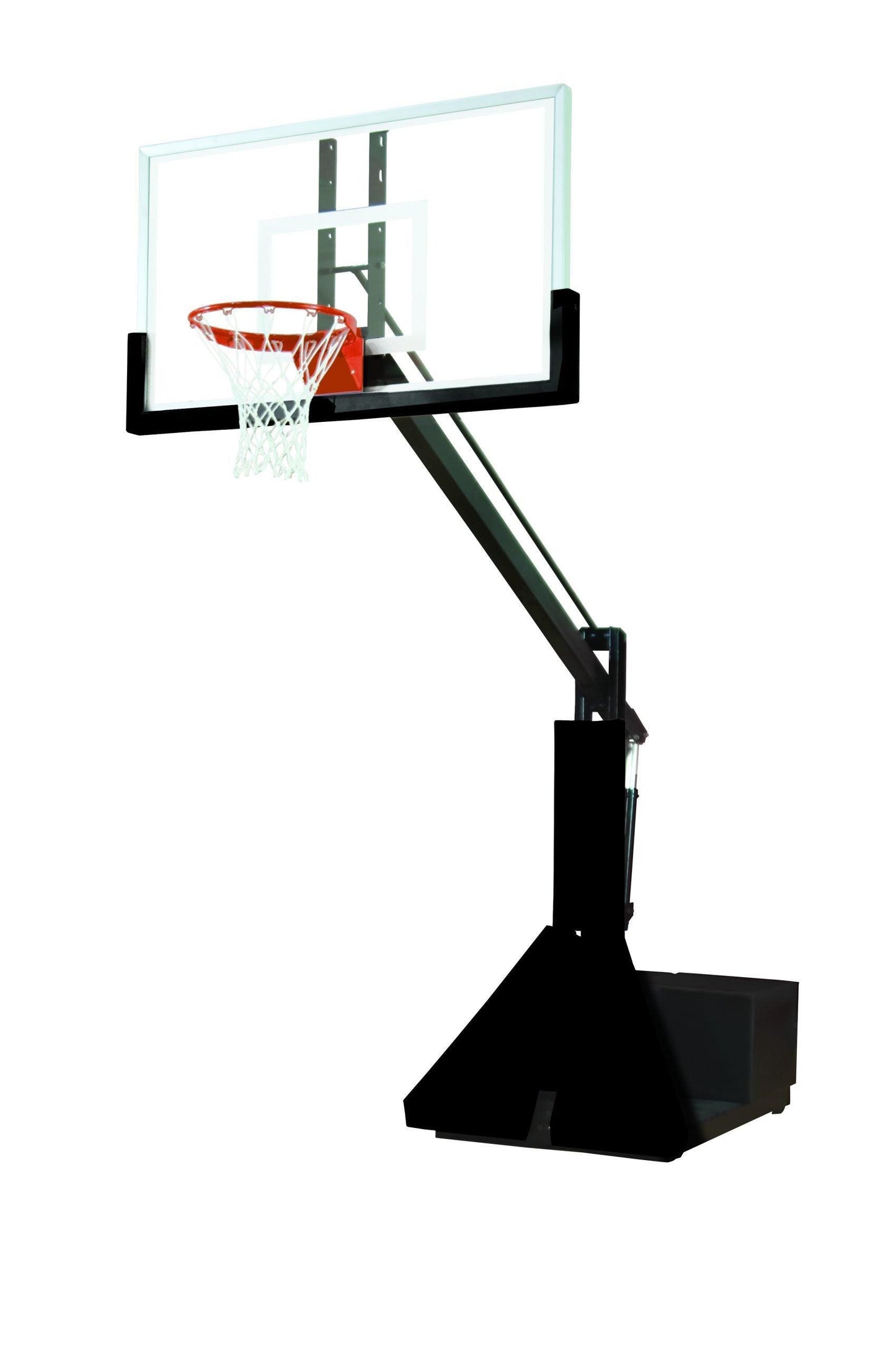 Super Glass Max Portable Adjustable Basketball System - bisoninc