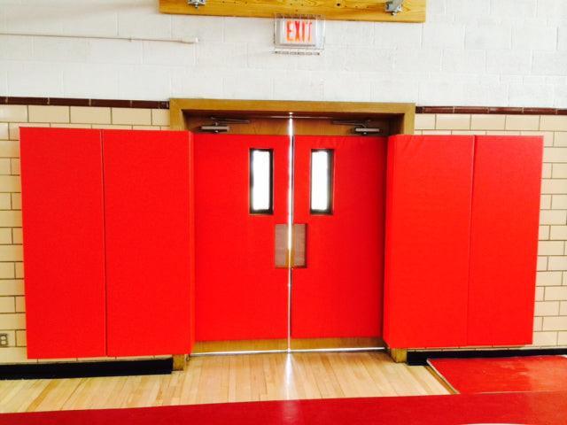 Wood backed best sale gym wall padding