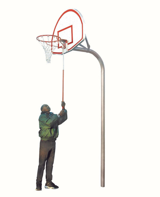 3-1/2" Tough Duty Removable Playground Basketball System - bisoninc