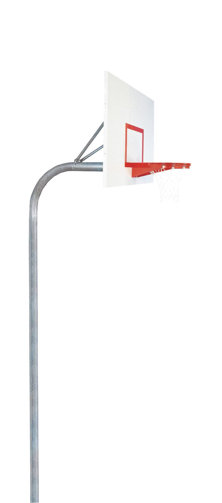 4 1/2" Heavy Duty Steel Rectangle Playground Basketball System
