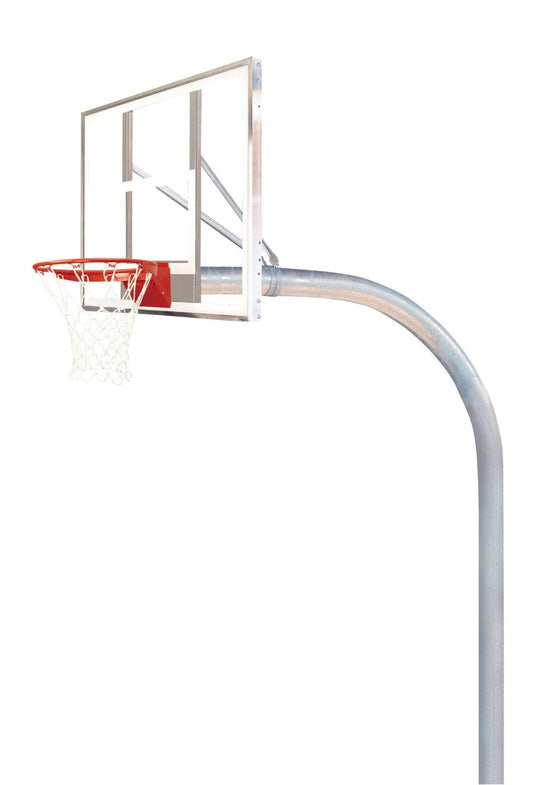 5-9/16" Mega Duty 42" x 72" Unbreakable Polycarbonate Playground Basketball System - bisoninc