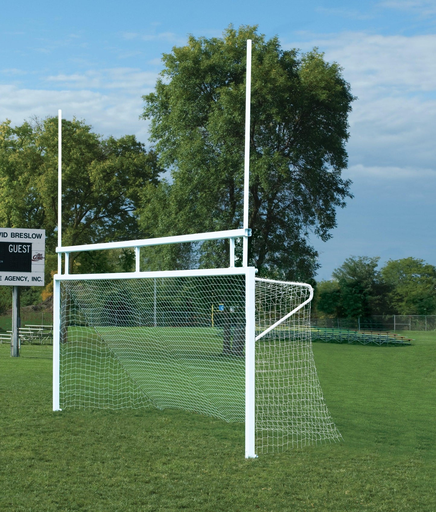 Combo Soccer/Football In-Ground Aluminum Goals - bisoninc
