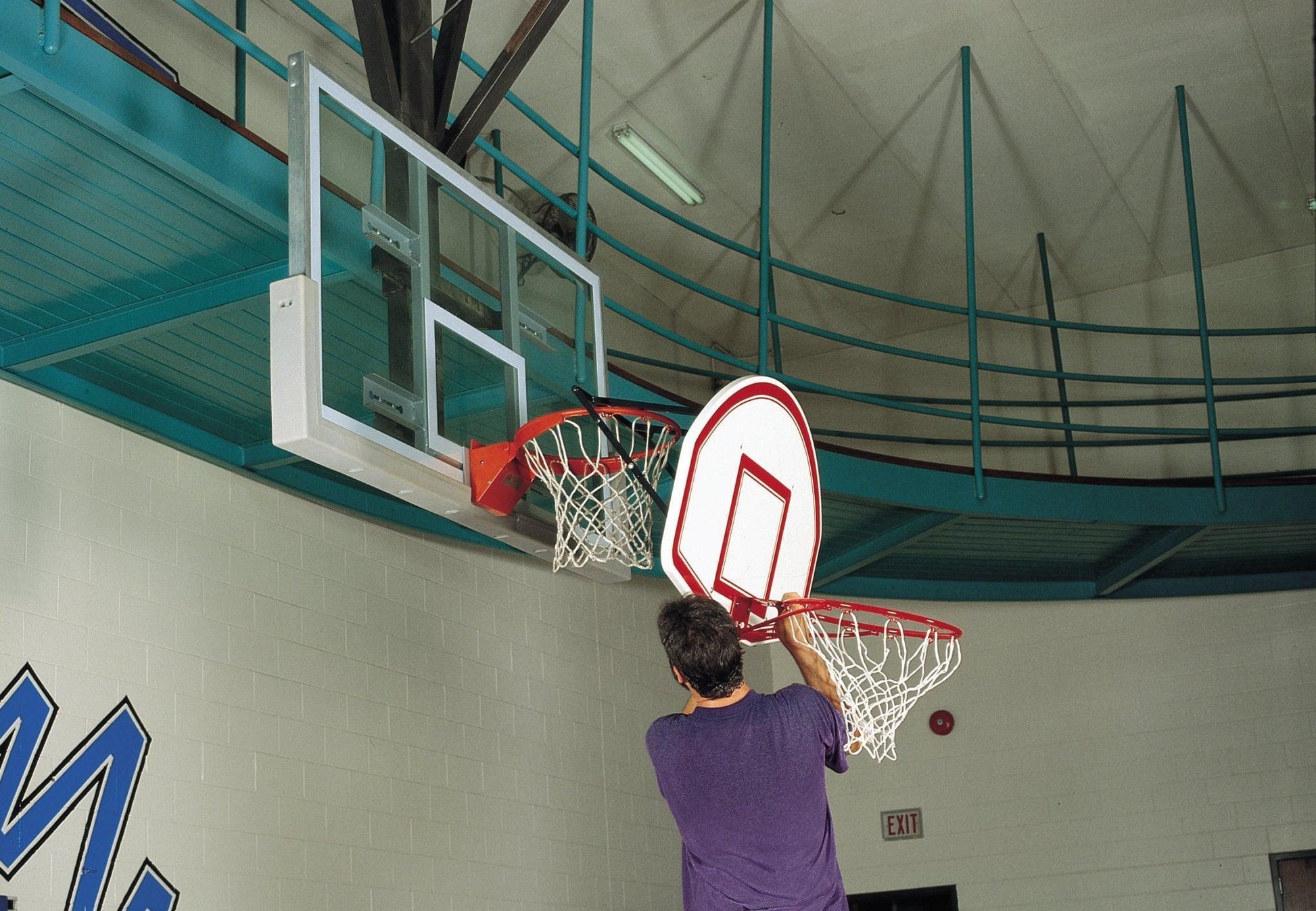 Basketball Backboard Hoop Mini Board Box Set Children Indoor Sports Ball  Game