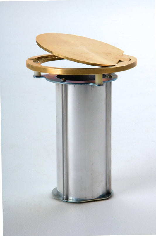 Floating Floor Socket with Hinged Brass Floor Plate - bisoninc