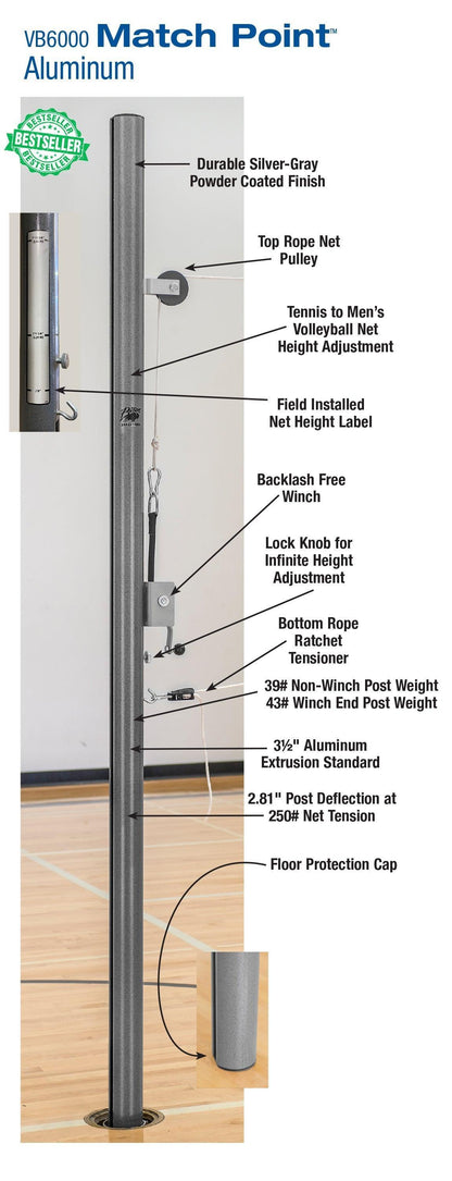 Match Point Aluminum Double Court System - bisoninc