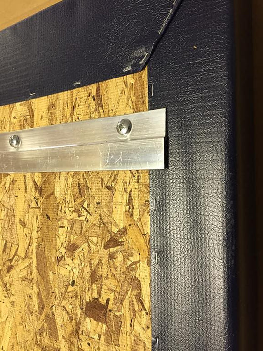 Third Row "Z" Track for Wall Padding - bisoninc